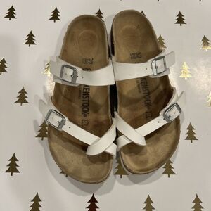Birkenstock Mayari Sandal White Womens Size 37 Regular Fit US Size 6